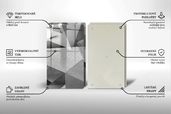 De vidrio templado Abstracción nítida concreta