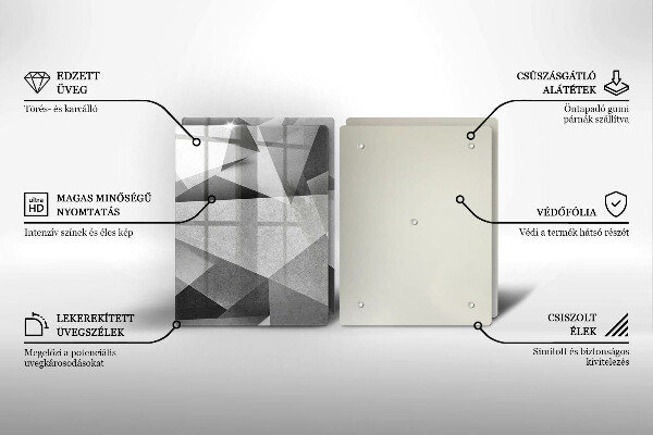 De vidrio templado Abstracción nítida concreta