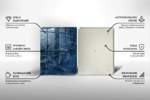 De vidrio templado Textura de piedra de mármol