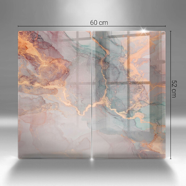 De vidrio templado Mármol con oro