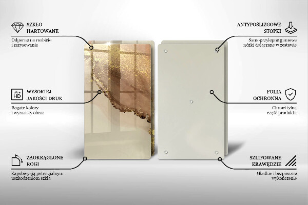 De vidrio templado Abstracción de oro