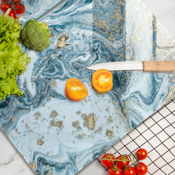 De vidrio templado Estructura con oro