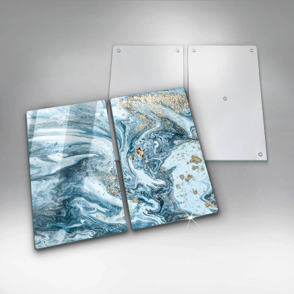 De vidrio templado Estructura con oro