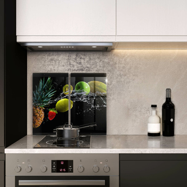 De vidrio templado Frutas en agua