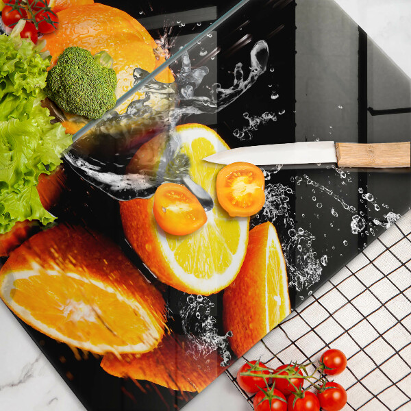 De vidrio templado Fruta jugosa de naranja