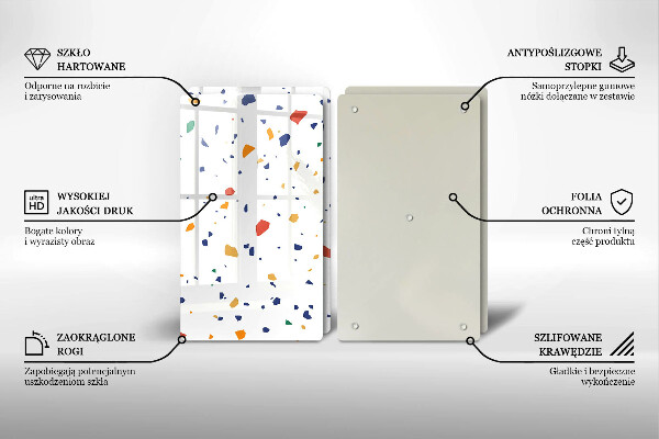 De vidrio templado Gres colorido