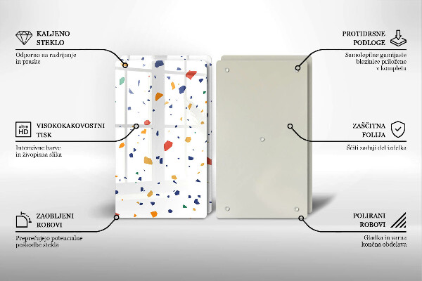 De vidrio templado Gres colorido