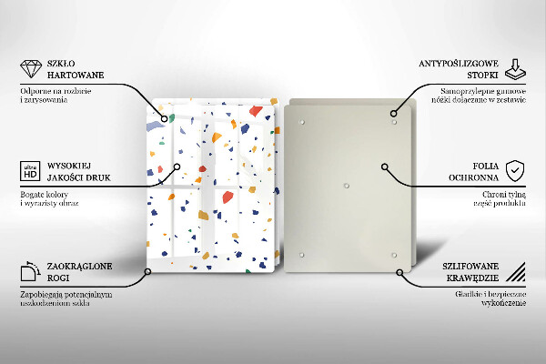 De vidrio templado Gres colorido