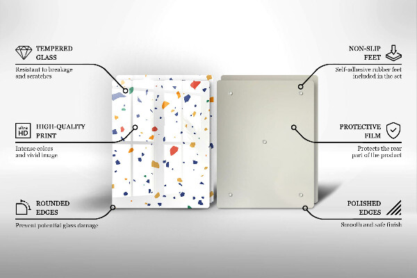 De vidrio templado Gres colorido