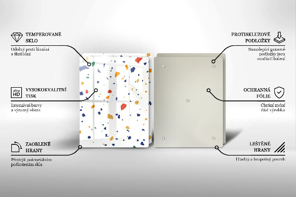 De vidrio templado Gres colorido