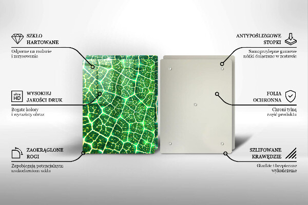 De vidrio templado Estructura de la hoja