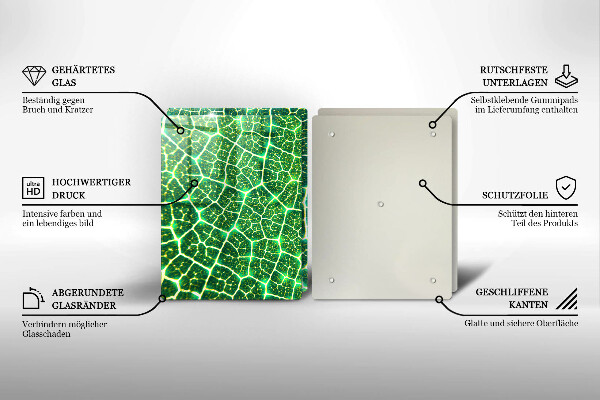 De vidrio templado Estructura de la hoja