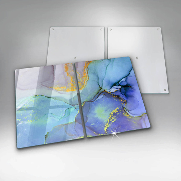 De vidrio templado Piedra dorada agrietada