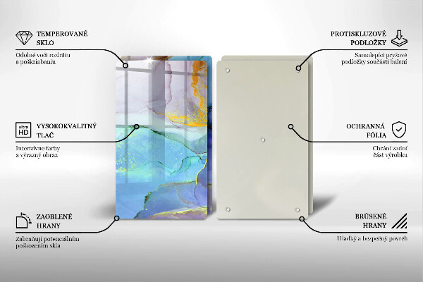 De vidrio templado Piedra dorada agrietada