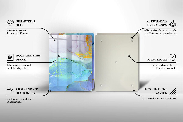 De vidrio templado Piedra dorada agrietada