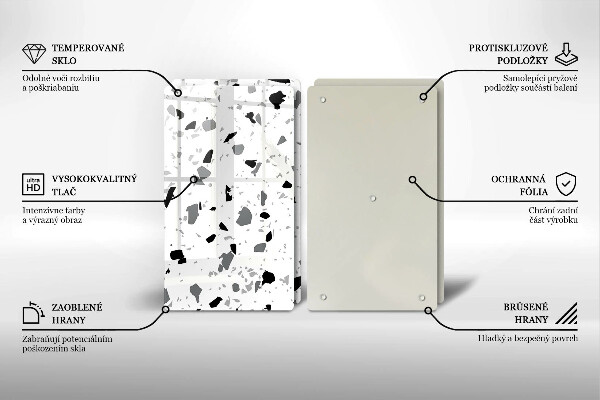 De vidrio templado Gres decorativo