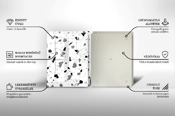 De vidrio templado Gres decorativo