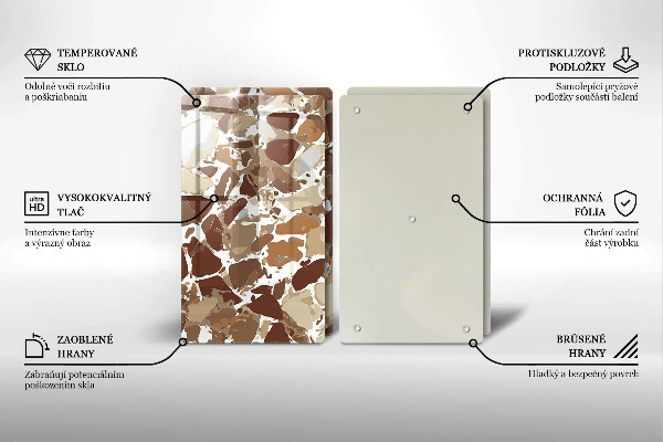 De vidrio templado Manchas decorativas de piedra