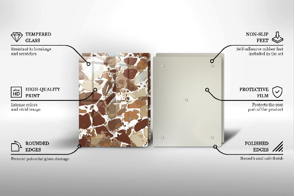 De vidrio templado Manchas decorativas de piedra