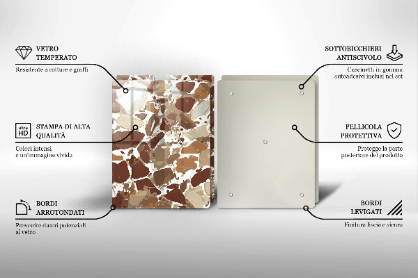 De vidrio templado Manchas decorativas de piedra