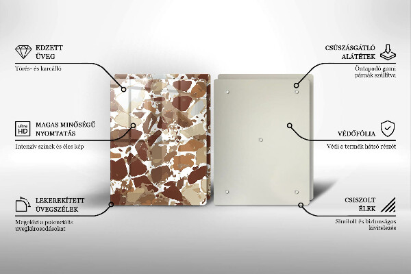 De vidrio templado Manchas decorativas de piedra