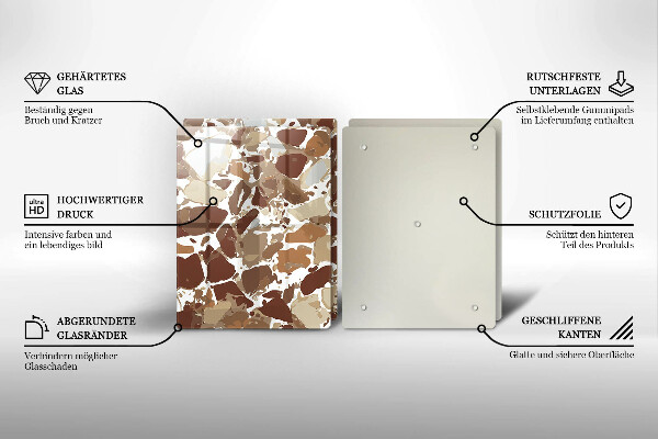 De vidrio templado Manchas decorativas de piedra