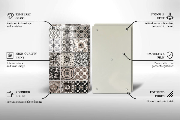 De vidrio templado Azulejos decorativos