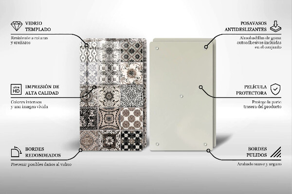 De vidrio templado Azulejos decorativos