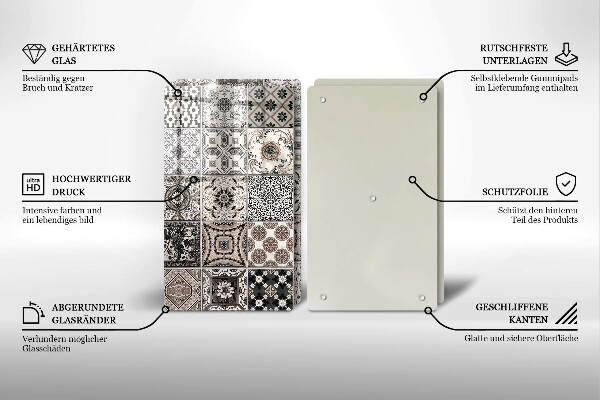 De vidrio templado Azulejos decorativos