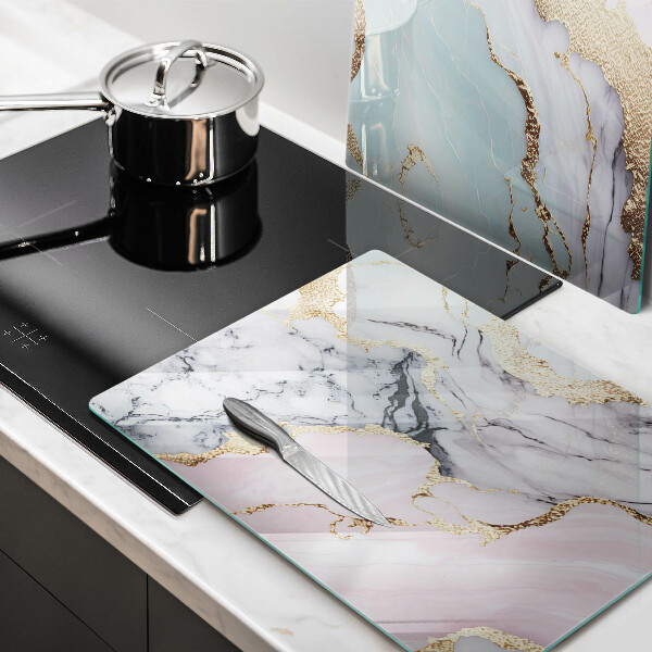 De vidrio templado Mármol pastel