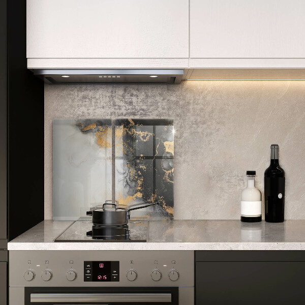 De vidrio templado Abstracción con oro