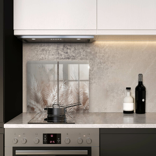 De vidrio templado Hojas de vegetación boho