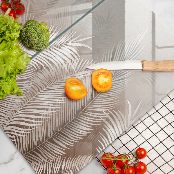 De vidrio templado Hojas de vegetación boho