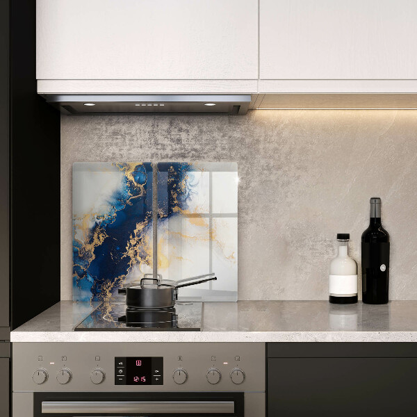 De vidrio templado Abstracción con azul