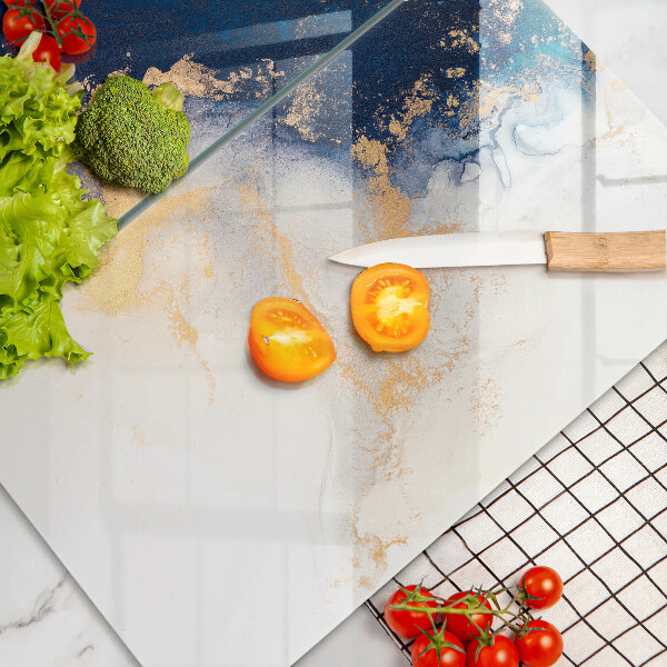 De vidrio templado Abstracción con azul