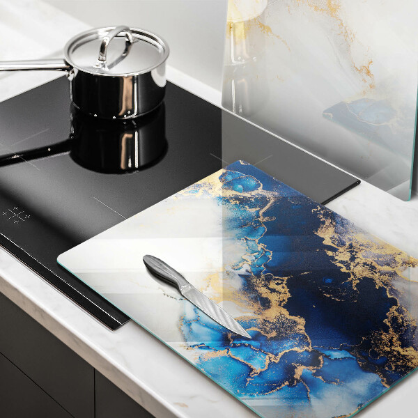 De vidrio templado Abstracción con azul