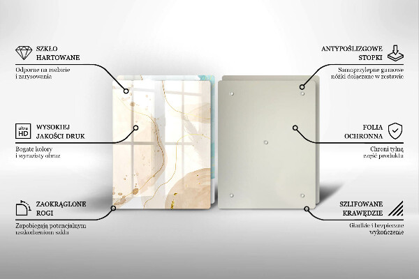 De vidrio templado Formas bohemias brillantes