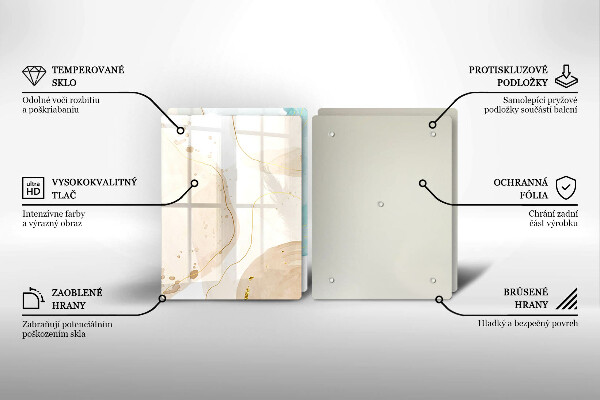 De vidrio templado Formas bohemias brillantes