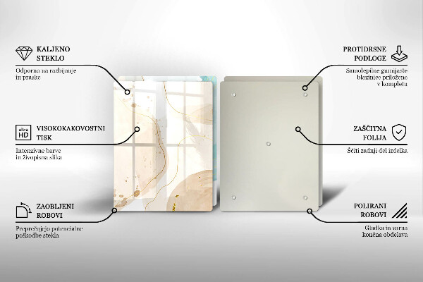 De vidrio templado Formas bohemias brillantes