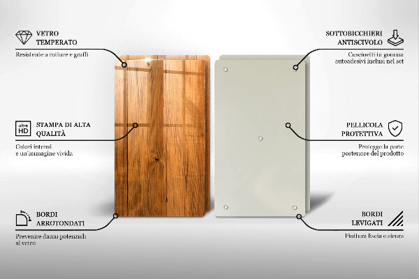 De vidrio templado Tablones de madera