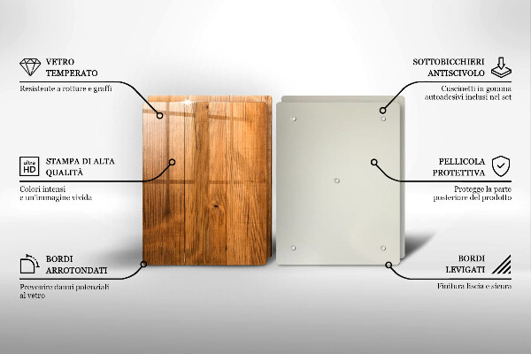 De vidrio templado Tablones de madera