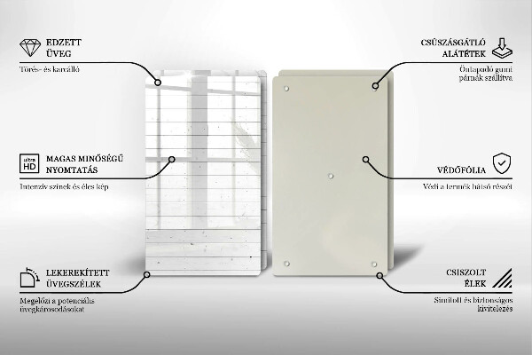 De vidrio templado Tableros brillantes modernos