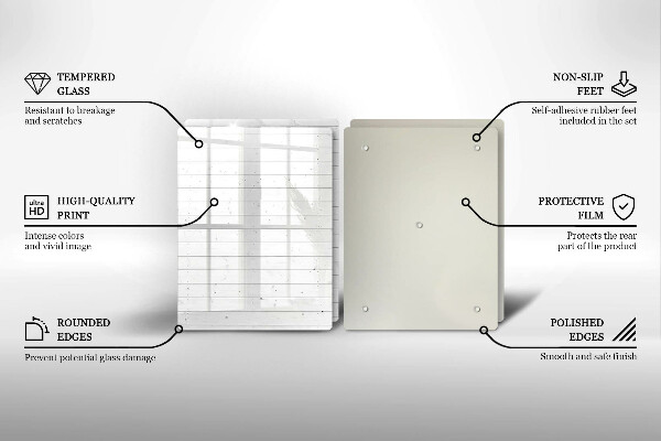 De vidrio templado Tableros brillantes modernos