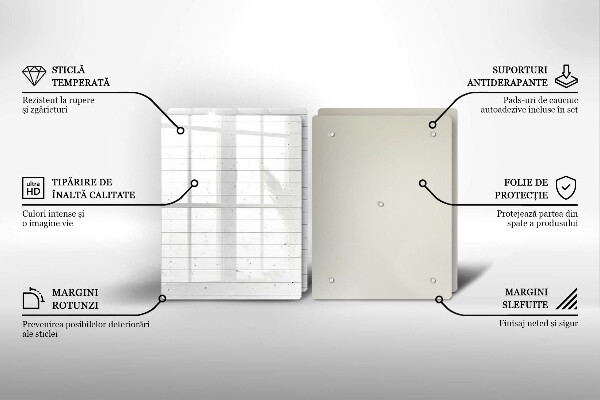 De vidrio templado Tableros brillantes modernos