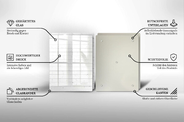 De vidrio templado Tableros brillantes modernos