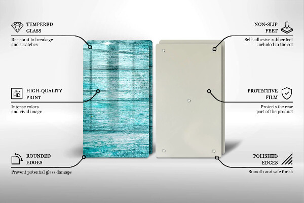 De vidrio templado Tableros de madera antiguos