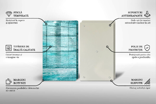 De vidrio templado Tableros de madera antiguos