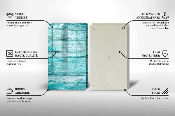 De vidrio templado Tableros de madera antiguos