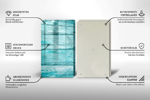 De vidrio templado Tableros de madera antiguos