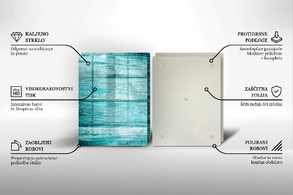De vidrio templado Tableros de madera antiguos